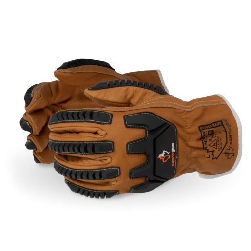 378GOBKVB Superior Glove® Endura® Kevlar ® -Lined Oilbloc ™ Goat-Grain Arc-Flash Anti-Impact A4 Cut Safety Drivers Gloves